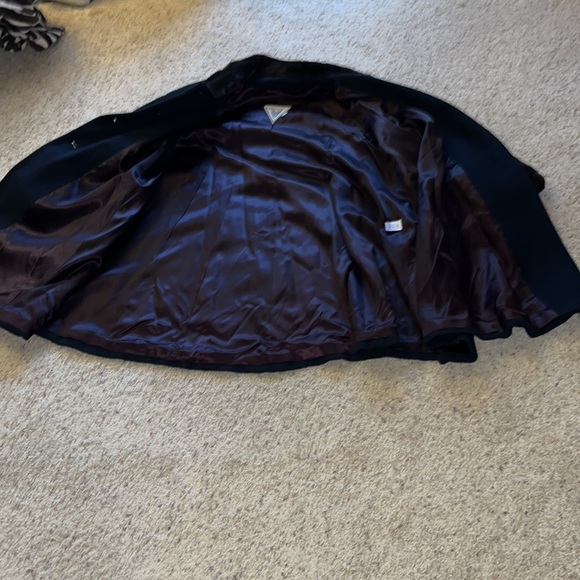 Vintage J Percy For Marvin Richards Designer Wool & Faux Fur Lined Womens Coat - Picture 3 of 9